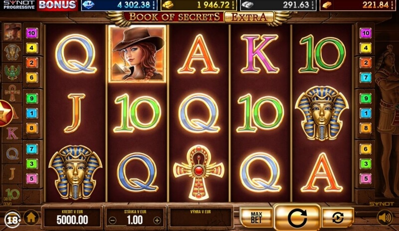 Egyptský slot Book of Secrets Extra