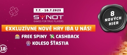 SynotTip promo akcia so Synot Games novinkami