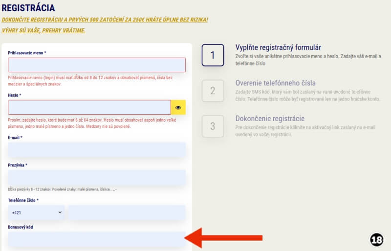 Bonusový kód Sazka Hry