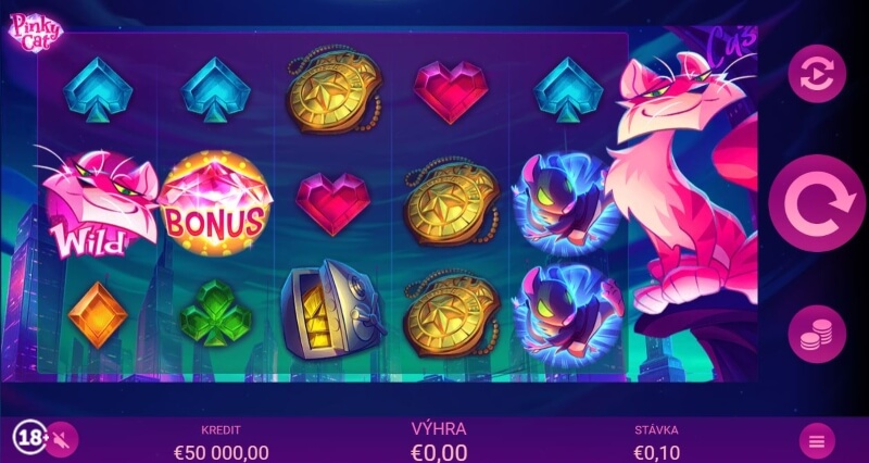 Diamantový automat Pinky Cat