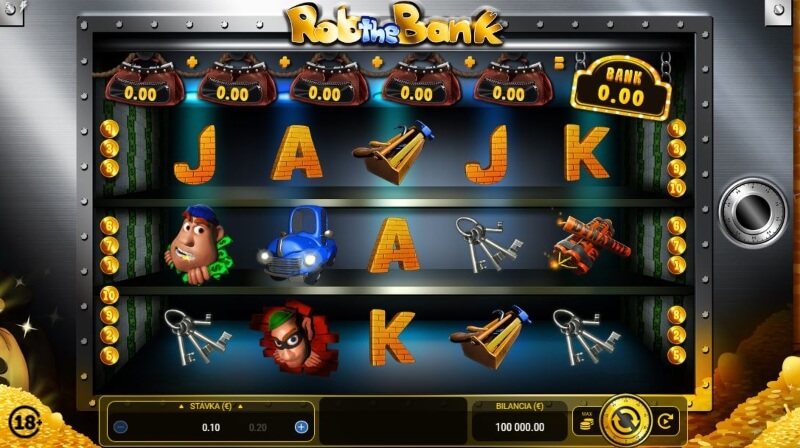 Online automat Rob the Bank