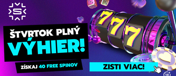 Štvrtkové free spiny v Slovmatic kasíne