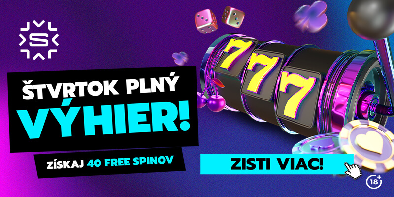 Štvrtkové free spiny v Slovmatic kasíne