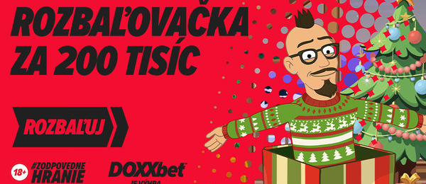 DOXXbet rozbaľovačka na Vianoce