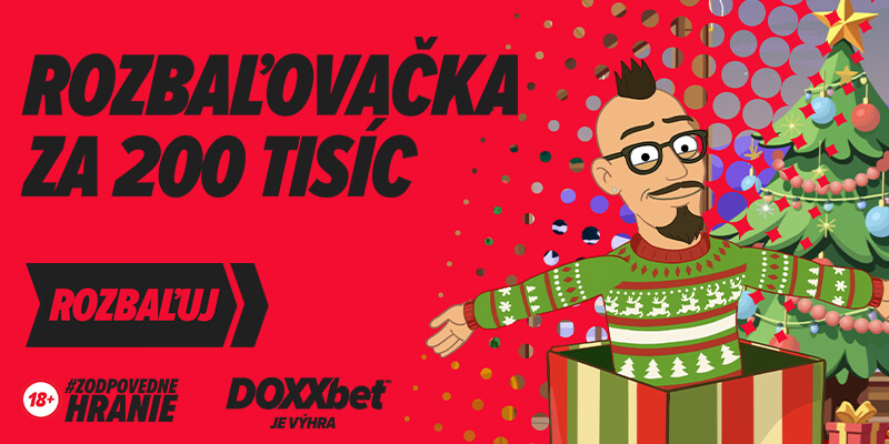 DOXXbet rozbaľovačka na&nbsp;Vianoce