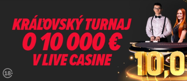 Celoslovenský kráľovský turnaj v live kasínach