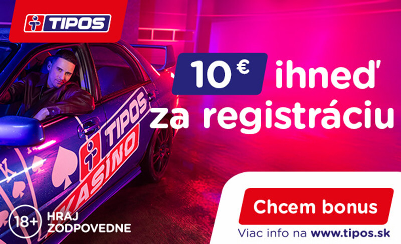 Tipos bonus 10 € za&nbsp;registráciu