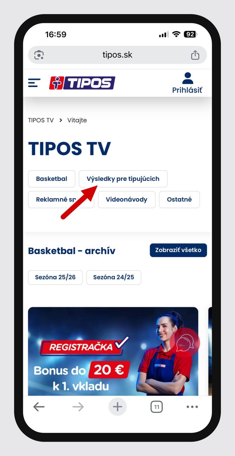 TIPOS výsledky