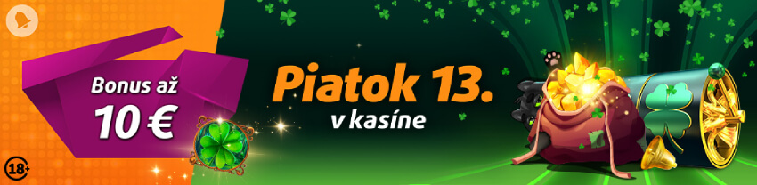 Piatok 13. v&nbsp;online casine Tipsport
