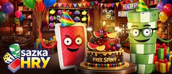 Narodeninové free spiny Sazka Hry