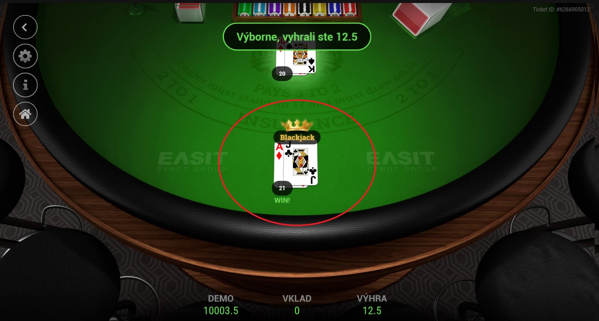 Blackjack v&nbsp;hre Blackjack