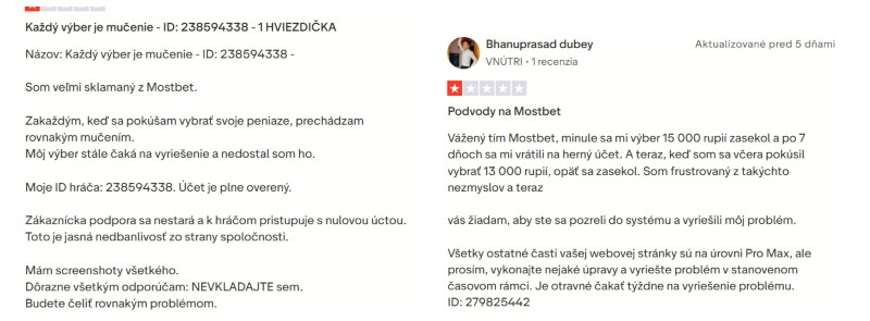 Recenzia nelegálneho kasína Mostbet