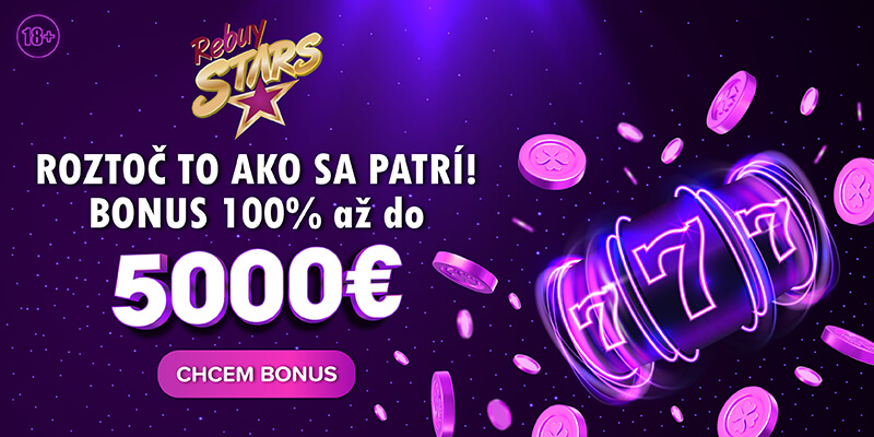 Odmena 5&nbsp;000 € za&nbsp;registráciu v&nbsp;Rebuy Stars