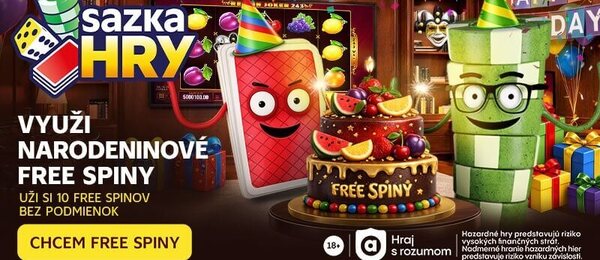 Narodeninové free spiny Sazka Hry