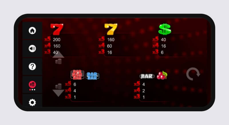 Výherná tabuľka Multi 5